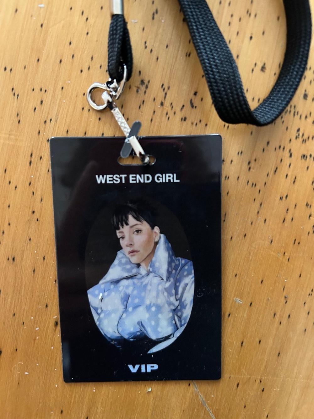 Lily Allen West End Girl VIP Lanyard